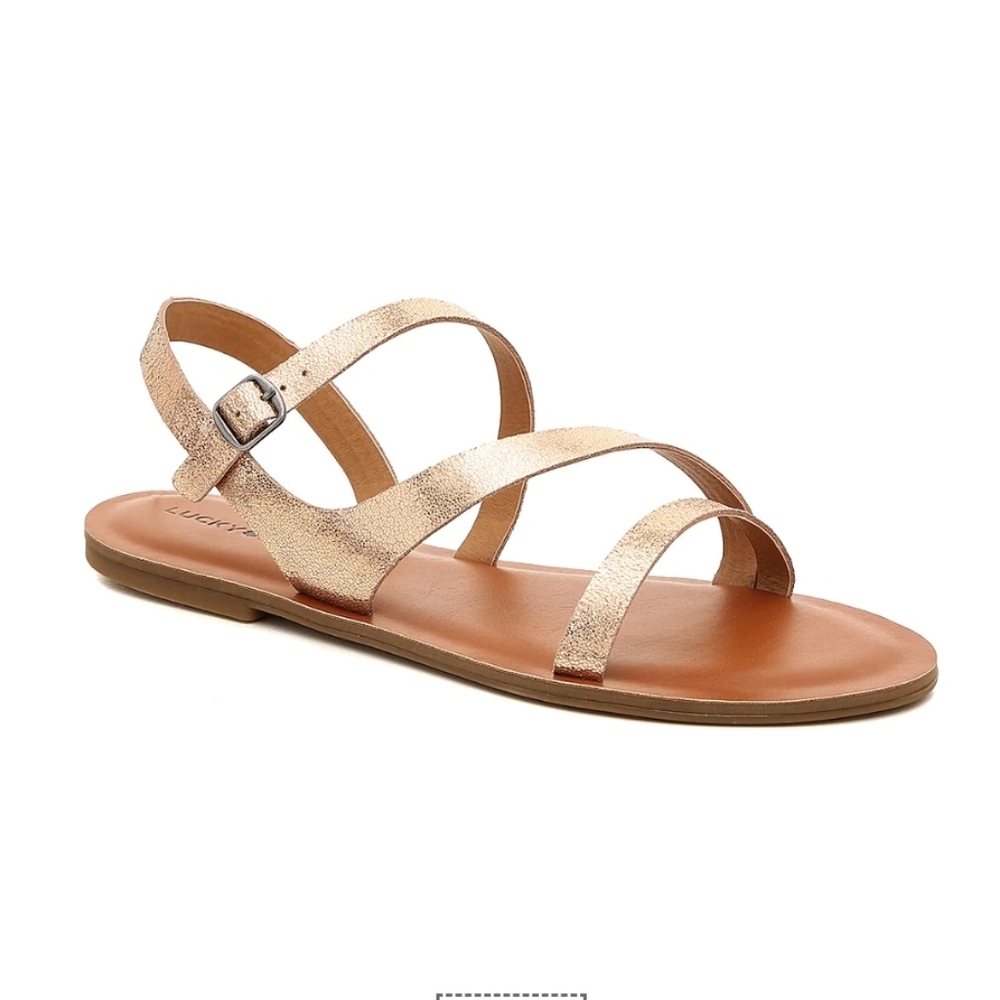 Lucky Brand Alexcia Rose Gold Sandals